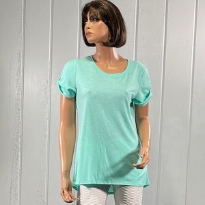 *Zeroxposur Junior's Turquoise Short Sleeve T-Shirt Size L